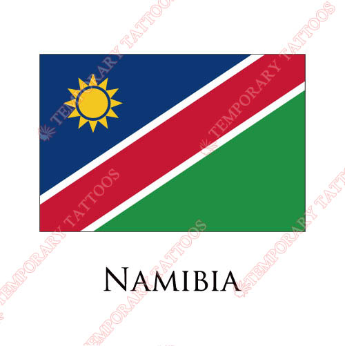 Namibia flag Customize Temporary Tattoos Stickers NO.1938